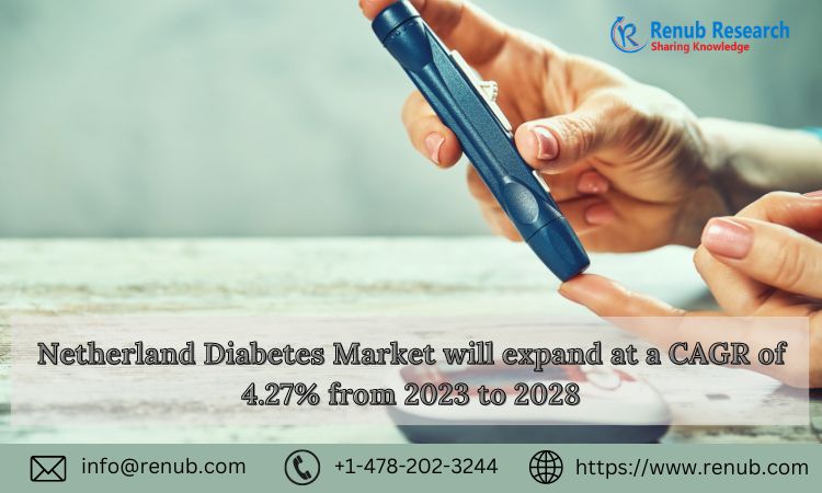 Netherland Diabetes Market will expand at a CAGR of 4.27% from 2023 to 2028 | Renub Research